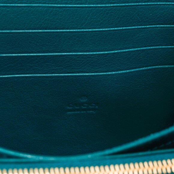 Gucci Torchon GG Marmont Imperial Blue & Pavone Matelasse Shoulder Bag - Picture 11 of 12